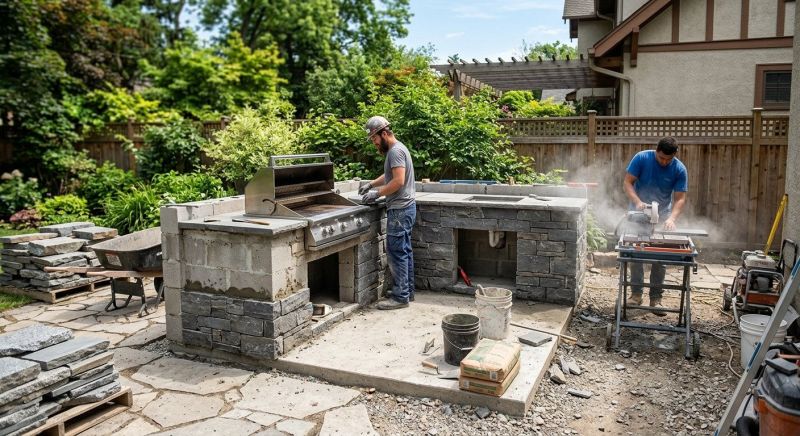 Outdoor Kitchen Installation in Pearland, TX
